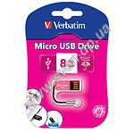 Изображение USB Flash - 8GB (Verbatim {47424}, "Micro Drive USB 2.0" розовый) Фото USB Flash - 8GB (Verbatim {47424}, "Micro Drive USB 2.0" розовый)