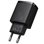 Фото Сетевое ЗУ Baseus CCXJ-B01 Black, USB-A+Type-C, QC3.0, 20W #1