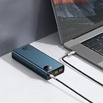 Изображение Внешний аккумулятор Power Bank Baseus (PPIMDA-D03) Adaman Metal 20000mAh, 65W, QC4.0, PD2.0, Blue #2 Фото Внешний аккумулятор Power Bank Baseus (PPIMDA-D03) Adaman Metal 20000mAh, 65W, QC4.0, PD2.0, Blue #2