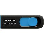 Изображение USB Flash 64Gb A-DATA UV128 Black-Blue USB3.2 (AUV128-64G-RBE) Фото USB Flash 64Gb A-DATA UV128 Black-Blue USB3.2 (AUV128-64G-RBE)