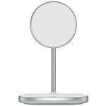 Изображение Беспроводное Wireless ЗУ Baseus WXSW-02 Swan Magnetic Desktop Bracket IP12 White, USB питание #1 Фото Беспроводное Wireless ЗУ Baseus WXSW-02 Swan Magnetic Desktop Bracket IP12 White, USB питание #1
