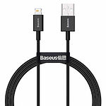 Изображение Кабель Baseus CALYS-A01 Superior USB-A/Lightning 1м Black 2.4A #2 Фото Кабель Baseus CALYS-A01 Superior USB-A/Lightning 1м Black 2.4A #2