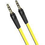 Кабель BOROFONE BL6-1Y 1м Yellow Аудио 3,5mm джек/3,5mm джек, AUX кабель - фото