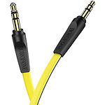 Фото Кабель BOROFONE BL6-1Y 1м Yellow (6931474746412) Аудио 3,5mm джек/3,5mm джек, AUX кабель #1