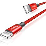 Изображение Кабель Baseus CALYW-09 Yiven USB/Lightning 1.2M Red #4 Фото Кабель Baseus CALYW-09 Yiven USB/Lightning 1.2M Red #4