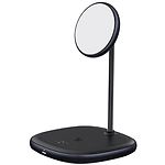 Изображение Беспроводное Wireless ЗУ Baseus WXSW-D01 Swan 2-in-1 Magnetic Bracket + USB-C, 3A 1м, Black #1 Фото Беспроводное Wireless ЗУ Baseus WXSW-D01 Swan 2-in-1 Magnetic Bracket + USB-C, 3A 1м, Black #1