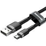 Изображение Кабель Baseus CAMKLF-HG1 Cafule USB/Micro USB, 3м Gray+Black 2A #2 Фото Кабель Baseus CAMKLF-HG1 Cafule USB/Micro USB, 3м Gray+Black 2A #2