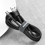 Изображение Кабель Baseus CAMKLF-HG1 Cafule USB/Micro USB, 3м Gray+Black 2A #5 Фото Кабель Baseus CAMKLF-HG1 Cafule USB/Micro USB, 3м Gray+Black 2A #5