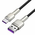 Фото Кабель Baseus CAKF000101 Cafule Series USB/Type-C, 1м Black (66W Metal Data Cable) #1