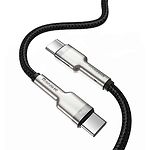 Изображение Кабель Baseus CATJK-C01 Cafule Type-C/Type-C, 1м Black 100W #1 Фото Кабель Baseus CATJK-C01 Cafule Type-C/Type-C, 1м Black 100W #1