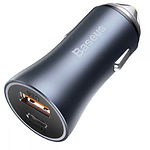 Изображение Автомобильное ЗУ Baseus CCJD-0G Black, USB-A+Type-C, 40W, QC3.0 #1 Фото Автомобильное ЗУ Baseus CCJD-0G Black, USB-A+Type-C, 40W, QC3.0 #1