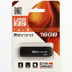 Фото USB Flash 16Gb Mibrand Mink Black (MI2.0/MI16P4B) #1