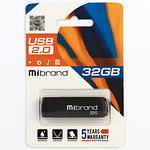 Фото USB Flash 32Gb Mibrand Mink Black (MI2.0/MI32P4B) #1