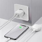 Изображение Сетевое ЗУ Baseus CCXJ010202 White, 2*USB-A, 10W #4 Фото Сетевое ЗУ Baseus CCXJ010202 White, 2*USB-A, 10W #4
