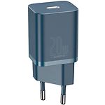 Изображение Сетевое ЗУ Baseus CCSUP-B03 Blue, Type-C, QC, 20W Фото Сетевое ЗУ Baseus CCSUP-B03 Blue, Type-C, QC, 20W