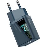 Изображение Сетевое ЗУ Baseus CCSUP-B03 Blue, Type-C, QC, 20W #3 Фото Сетевое ЗУ Baseus CCSUP-B03 Blue, Type-C, QC, 20W #3