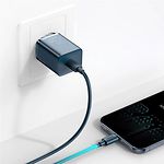 Изображение Сетевое ЗУ Baseus CCSUP-B03 Blue, Type-C, QC, 20W #5 Фото Сетевое ЗУ Baseus CCSUP-B03 Blue, Type-C, QC, 20W #5