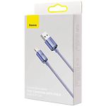Изображение Кабель Baseus CAJY000005 Crystal Shine Fast Charging Data Cable USB/Lightning, 1.2м, Purple, 2.4A #7 Фото Кабель Baseus CAJY000005 Crystal Shine Fast Charging Data Cable USB/Lightning, 1.2м, Purple, 2.4A #7