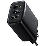 Изображение Сетевое ЗУ Baseus CCXJ020101 Black, 3*USB-A, 17W #3 Фото Сетевое ЗУ Baseus CCXJ020101 Black, 3*USB-A, 17W #3