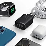 Изображение Сетевое ЗУ Baseus CCXJ020101 Black, 3*USB-A, 17W #4 Фото Сетевое ЗУ Baseus CCXJ020101 Black, 3*USB-A, 17W #4