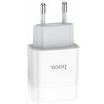 Изображение Сетевое ЗУ Hoco C73A Glorious dual White (6931474712912) , 2*USB-A, 2.4А #4 Фото Сетевое ЗУ Hoco C73A Glorious dual White (6931474712912) , 2*USB-A, 2.4А #4