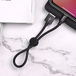 Изображение Кабель HOCO X35 Black (6931474707413) USB/Lightning, 0.25м, 2.4A, nylon+aluminum #1 Фото Кабель HOCO X35 Black (6931474707413) USB/Lightning, 0.25м, 2.4A, nylon+aluminum #1