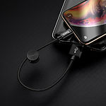 Изображение Кабель HOCO X35 Black (6931474707413) USB/Lightning, 0.25м, 2.4A, nylon+aluminum #2 Фото Кабель HOCO X35 Black (6931474707413) USB/Lightning, 0.25м, 2.4A, nylon+aluminum #2