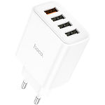 Изображение Сетевое ЗУ Hoco C102A Fuerza White (6931474777713) ,4*USB-A ,QC,28W Фото Сетевое ЗУ Hoco C102A Fuerza White (6931474777713) ,4*USB-A ,QC,28W