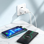 Изображение Сетевое ЗУ Hoco C102A Fuerza White (6931474777713) ,4*USB-A ,QC,28W #5 Фото Сетевое ЗУ Hoco C102A Fuerza White (6931474777713) ,4*USB-A ,QC,28W #5