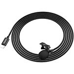 Фото Микрофон HOCO L14 Lightning Lavalier Black (6931474761149) петличный #4