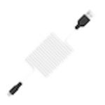Фото Кабель HOCO X21 Black-White (6957531071389) USB/Micro-USB, 1м, 2A, silicone+TPE