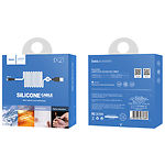 Фото Кабель HOCO X21 Black-White (6957531071389) USB/Micro-USB, 1м, 2A, silicone+TPE #2