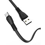 Фото Кабель HOCO X40 Black (6931474711694) USB/Type-C, 1м, 3A, TPE