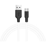 фото Кабель HOCO X21 Black-White (6957531071402) USB/Type-C, 1м, 2A, silicone+TPE