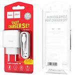 Изображение Сетевое ЗУ Hoco C72A Glorious single White (6931474713001) ,1*USB-A,2.1А +Cable micro-USB #6 Фото Сетевое ЗУ Hoco C72A Glorious single White (6931474713001) ,1*USB-A,2.1А +Cable micro-USB #6