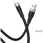 Изображение Кабель HOCO X53 Black (6931474738059) USB/Lightning, 1м, 2.4A, silicone+aluminum #1 Фото Кабель HOCO X53 Black (6931474738059) USB/Lightning, 1м, 2.4A, silicone+aluminum #1