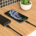 Изображение Кабель HOCO X53 Black (6931474738059) USB/Lightning, 1м, 2.4A, silicone+aluminum #2 Фото Кабель HOCO X53 Black (6931474738059) USB/Lightning, 1м, 2.4A, silicone+aluminum #2