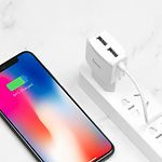 Фото Сетевое ЗУ Hoco C59A Mega joy dual White (6931474707949) , 2*USB-A, 2.1А +Cable Lightning #4