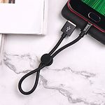 Фото Кабель HOCO X35 Black (6931474707437) USB/Micro-USB, 0.25м, 2.4A, nylon+aluminum #1