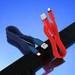 Изображение Кабель HOCO X59 Blue (6931474744883) USB/Lightning, 1м, 2.4A, nylon+TPE #2 Фото Кабель HOCO X59 Blue (6931474744883) USB/Lightning, 1м, 2.4A, nylon+TPE #2