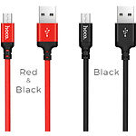 Изображение Кабель HOCO X14 Black (6957531062905) USB/Micro-USB, 2м, 2A, nylon+aluminum #1 Фото Кабель HOCO X14 Black (6957531062905) USB/Micro-USB, 2м, 2A, nylon+aluminum #1