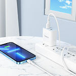 Изображение Кабель HOCO X83 White (6931474770875) USB/Lightning, 1м, 2.4A, PVC #1 Фото Кабель HOCO X83 White (6931474770875) USB/Lightning, 1м, 2.4A, PVC #1