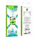 Изображение Кабель HOCO X83 White (6931474770875) USB/Lightning, 1м, 2.4A, PVC #2 Фото Кабель HOCO X83 White (6931474770875) USB/Lightning, 1м, 2.4A, PVC #2