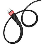 Изображение Кабель HOCO U72 Black (6931474713278) USB/Micro-USB, 1.2м, 3A, silicone+TPE #3 Фото Кабель HOCO U72 Black (6931474713278) USB/Micro-USB, 1.2м, 3A, silicone+TPE #3
