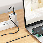 Фото Кабель HOCO X83 Black (6931474770905) USB/Type-C, 1м, 3A, PVC #3