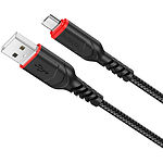 Изображение Кабель HOCO X59 Black (6931474744890) USB/Micro-USB, 1м, 2.4A, nylon+TPE Фото Кабель HOCO X59 Black (6931474744890) USB/Micro-USB, 1м, 2.4A, nylon+TPE