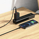 Изображение Кабель HOCO X59 Black (6931474744869) USB/Lightning, 1м, 2.4A, nylon+TPE #1 Фото Кабель HOCO X59 Black (6931474744869) USB/Lightning, 1м, 2.4A, nylon+TPE #1
