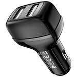 Фото Автомобильное ЗУ Hoco Z36 dual Black (6931474727718) 2*USB-A, 2.4A
