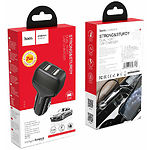 Фото Автомобильное ЗУ Hoco Z36 dual Black (6931474727718) 2*USB-A, 2.4A #4