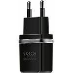Изображение Сетевое ЗУ Hoco C12 Smart dual Black (6957531064107) , 2*USB-A, 2.4А + Cable Lightning #1 Фото Сетевое ЗУ Hoco C12 Smart dual Black (6957531064107) , 2*USB-A, 2.4А + Cable Lightning #1